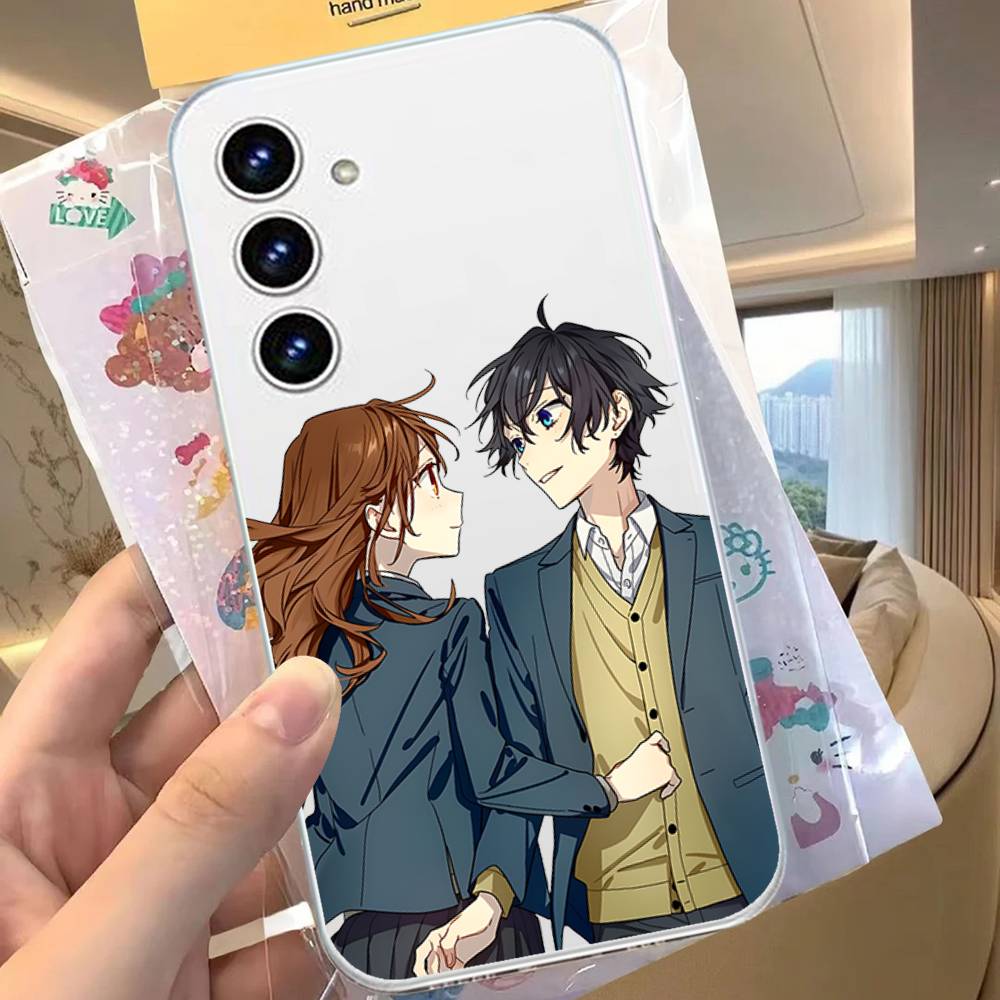 Cute Anime Horimiya For Samsung Galaxy A52 A12 A51 S21 Edge S22ULTRA S23 S20LITE Plus Ultra Transparent Cover