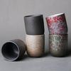 100ml Japanese-style Retro Coarse Pottery Kung Fu Tea Cups, Espresso Cups, Tasting Cups, Ceramic Household Water Cups, DIY Gifts