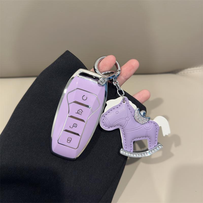 New Soft TPU Car Key Case For BYD Atto 3 Han Song Tang Qin Ev Pro PLUS MAX Dolphin 4 Buttons Remote Control Protect Cover Auto