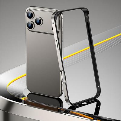 Luxus Legierung Metall Bumper Handyhülle Für iPhone 17 Air 17 Pro Max 17 Pro Silikonfutter Eckpolster Kollisionsschutz Rahmen
