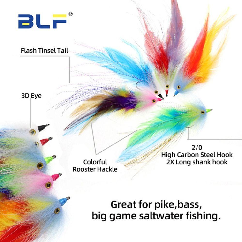 Colorful Ribbon Fly Fish Tuna Lures Flash Line Squid Skirt Lure  Freshwater Saltwater