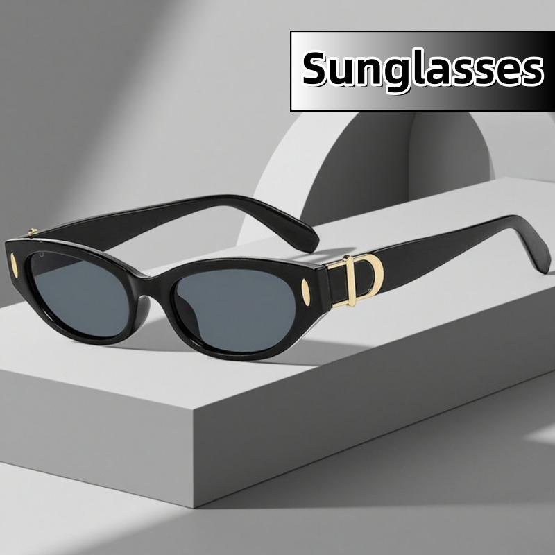 Elegant Fashionable Small Framed Cat Eye Sunglasses Women And Men Fashionable Street Photography Uv Resistant Glasses