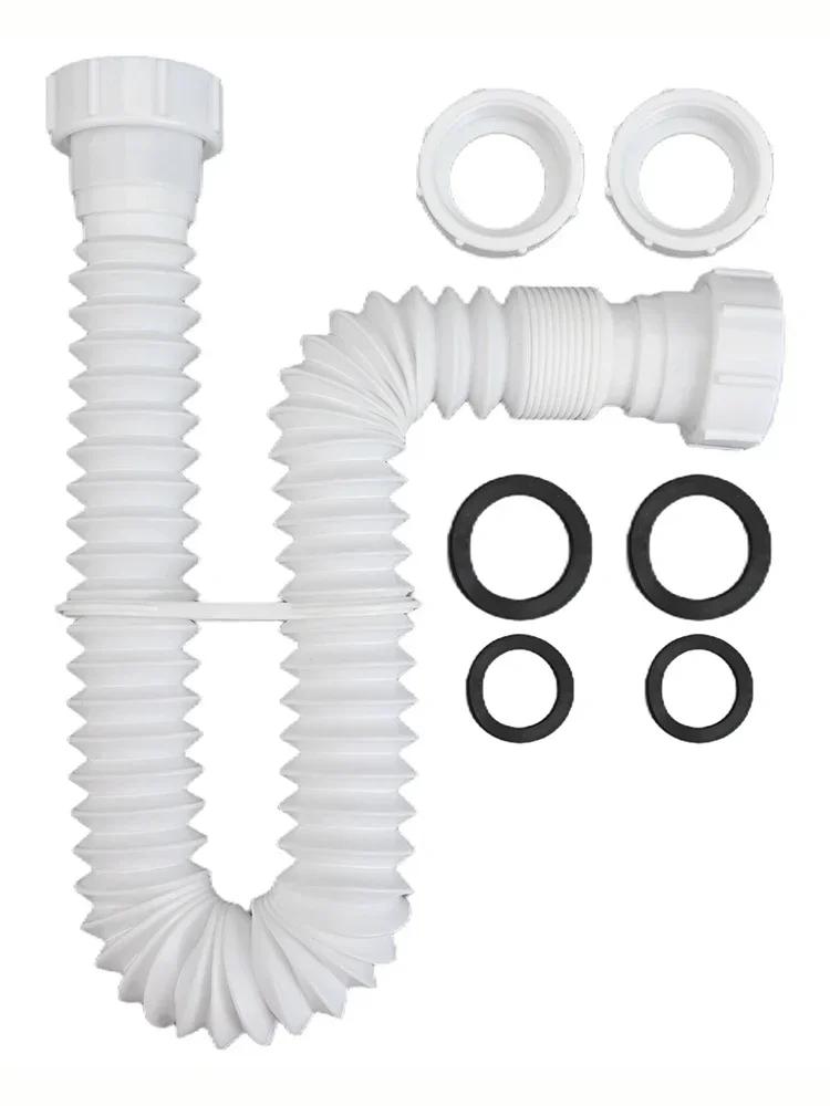 Flexible Drainage P-trap System Home Plumbing Adaptable Plumbing Solution Under Sink Solution Versatile Adapters