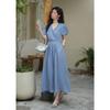 Women's V-Neck Mid-Length Dress