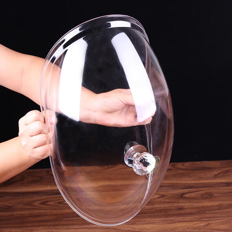 Pabei 12-inch Round Acrylic Food Dust Cover