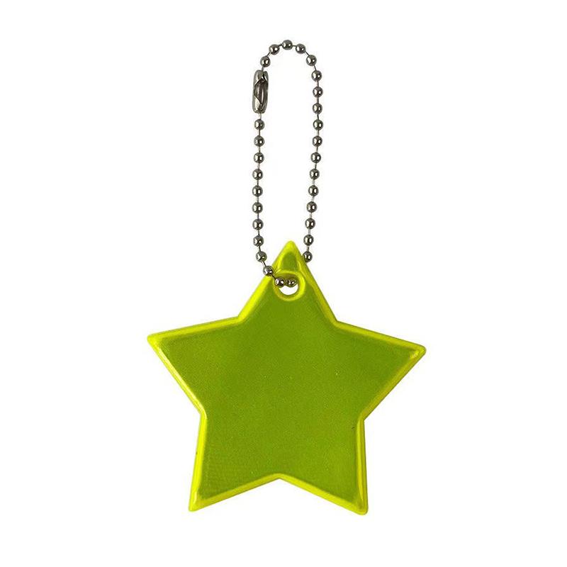 

Креативный красочный светоотражающий брелок-подвеска в виде звезды, аксессуары для украшения рюкзака, ночные предупреждающие звездные брелоки, подарки