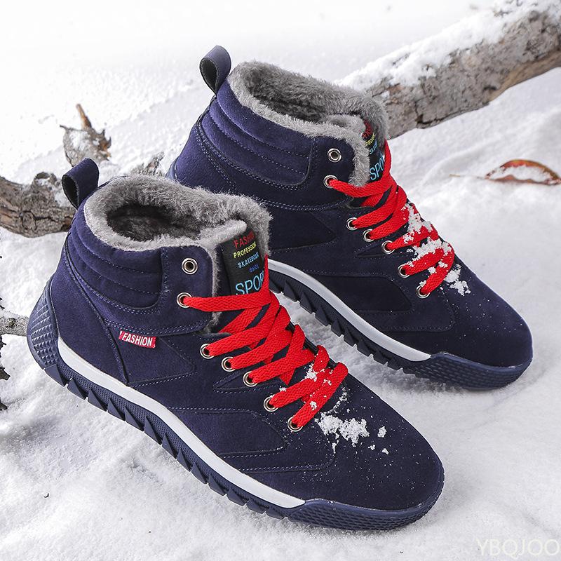 Fashionable Versatile New Autumn Winter Men's Shoes Casual Comfortable Warm Snow Boots Outdoor Minimalist Anti Slip Shoes