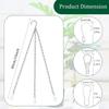 2 Pcs Hanging Basket Chains 3-Point Heavy Duty Metal Replacement Chain for Hanging Baskets Planters Bird Feeders Lanterns Plants