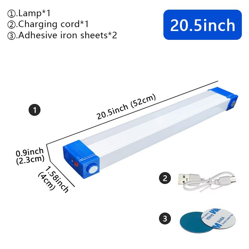 17-72CM LED Rechargeable Tube Camping Light Magnetic Suspension Portable Light Bulb for Emergency,Night Market,Outdoor Lighting