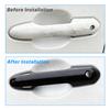 Glossy Black For Toyota Rav 4 - With (2 Smart Keyholes) Door Handle Decorative Shell Protector Cover Trim Accessories