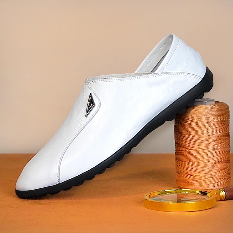 

2025 new casual leather shoes non-slip soft sole men s trend casual leather shoes Doudou shoes 44