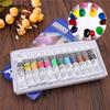 Ensemble de Couleurs de Peinture Acrylique 12 Couleurs Pigments Acryliques Pigment Pour Artistes Céramique Pierre Mur Peintures Artisanales Accessoires Faits Main DIY