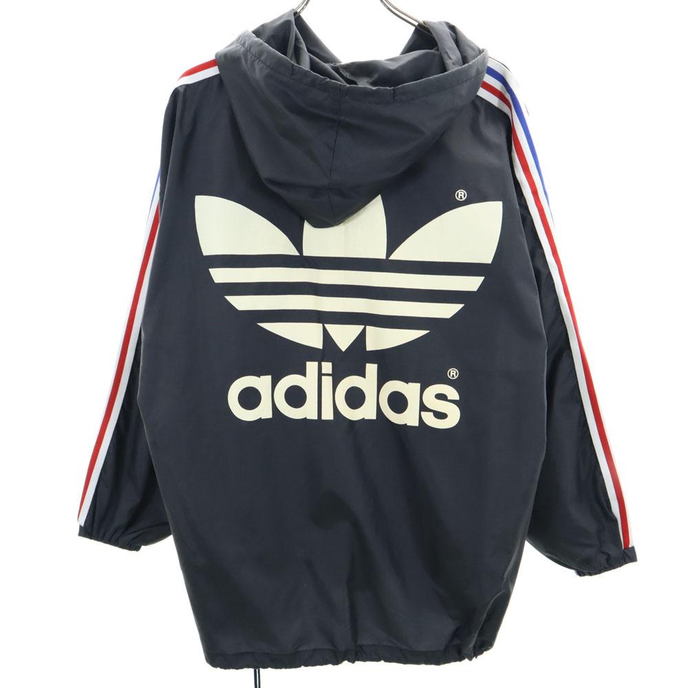 adidas 80s Made in Japan, made by Descente, vintage Trefoil logo training Long sleeve Nylon Windbreaker Men's Used