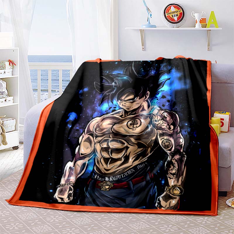 Eine Anime-Decke im Dragon Ball-Design ist perfekt für Nickerchen, Sofas, Wohnzimmer, Büros, Schlafzimmer und andere ähnliche Räume.