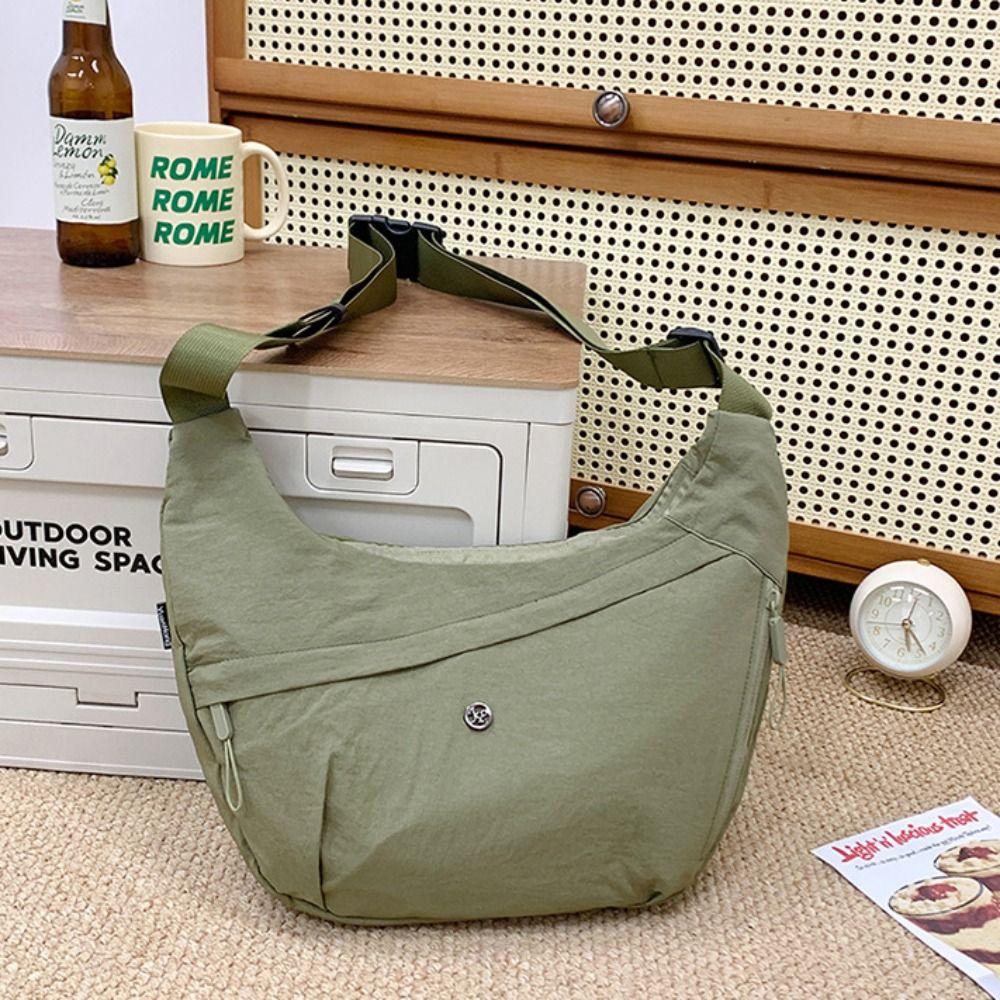 Korean Style Nylon Crossbody Bag Canvas Dumpling Bag Fashion Oxford Cloth Shoulder Bag Women