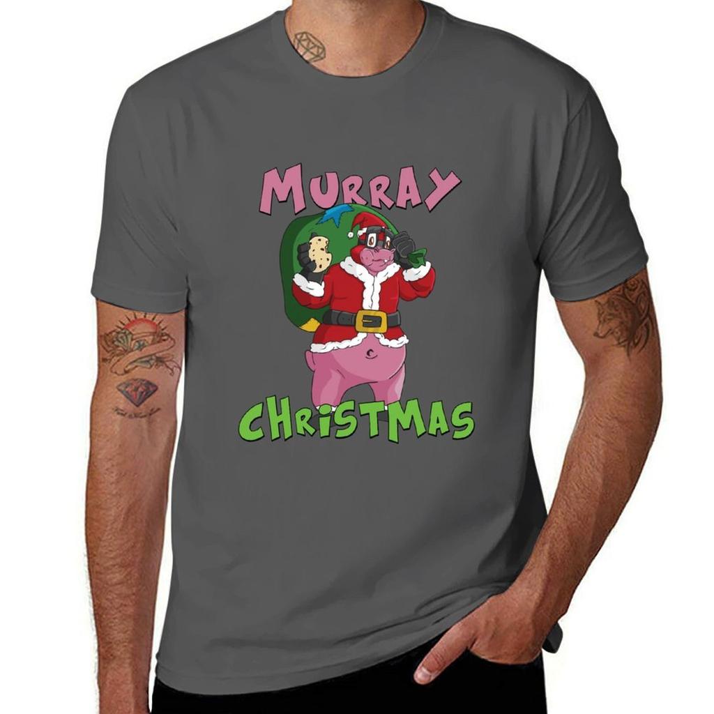Murray Weihnachten T-Shirt Herren T-Shirt Baumwolle Herren T-Shirts Grafik Baumwoll T-Shirts Herren 100% T-Shirt