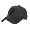 Dragon Embroidered Washed Cotton Baseball Cap Classic Black Adjustable Hat with Chinese Symbol Design for Unisex and Women