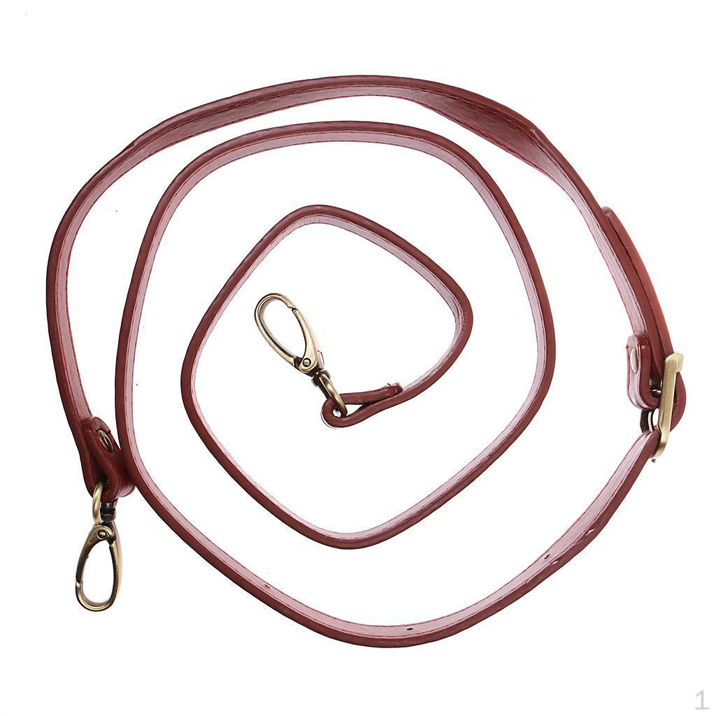 Strap Leather Purse Accessories With Metal Clasp, 47 Inches