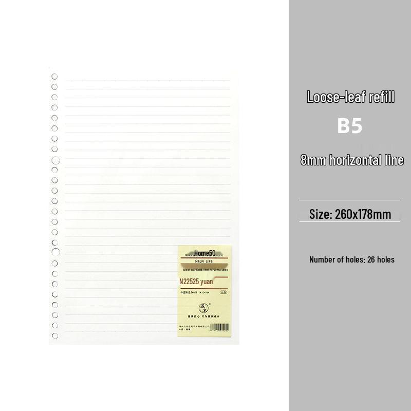 Smooth Loose-Leaf Notebook with Removable Pages for Postgraduate Exams