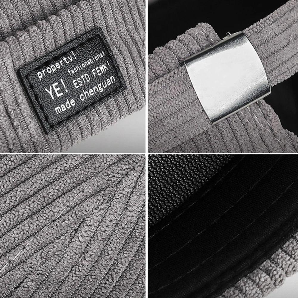 Corduroy Vintage Docker Cap Adjustable Hip Hop Hat Multipurpose Landlord Hat Outdoor