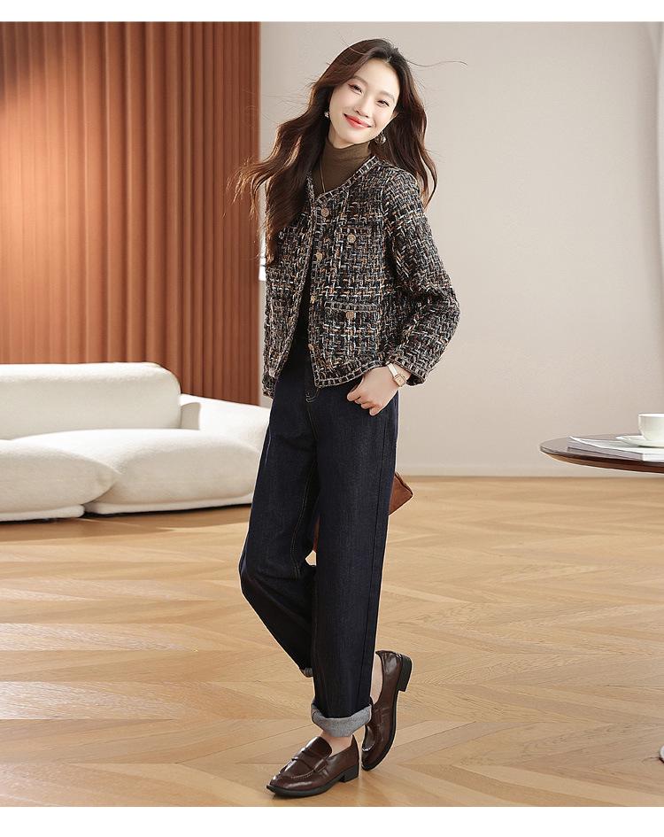 2026 New Arrival Petite French Style Women's Tweed Jacket – Autumn Winter Edition
