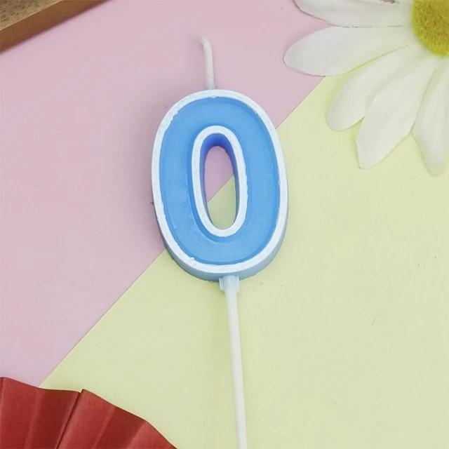 Candy Colored Happy Birthday Number Candle Children's Party Creative Cartoon Jelly Colored Valentine's Day Activity Candle