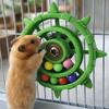Bite Resistant Parrot Spinner Rattle Toy Colorful Beads Bird Cage Toy  Entertainment