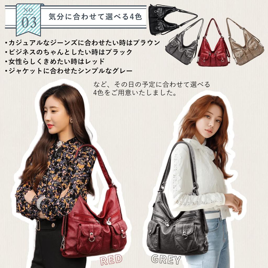 Tochikochi Shoulder Bag for Crossbody Tote Large Casual Backpack [TochiKochi] Women, Bag, Canvas, Capacity, Lightweight, (Gray)