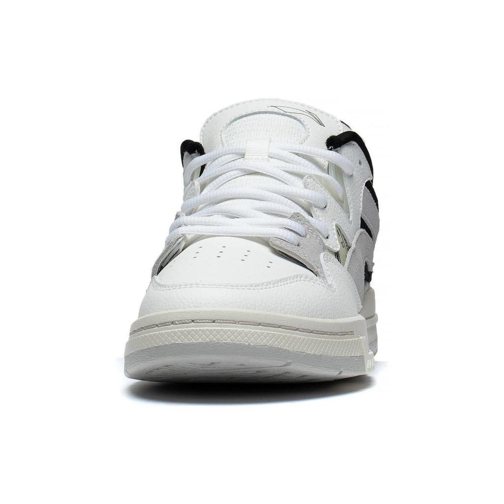 Li Ning Wave Pro Synthetic Leather Comfortable Slip Resistant Abrasion Resistant Low top Skateboard Shoes Women's AECT010-3