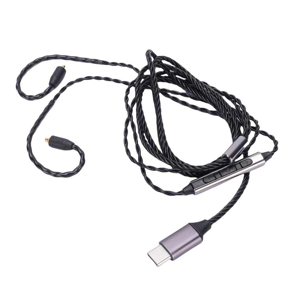 Typ C Kopfhörerkabel Passend für Sennheiser IE300 IE600 IE900 Kopfhörer OFC Ersatzkabel Eingebaut