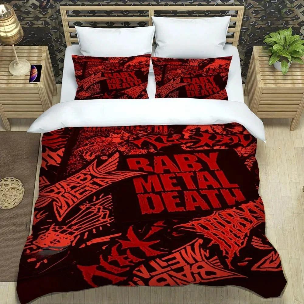 3D Print Rock Music Babymetal Bedding Sets Exquisite Supplies Set Duvetcover Bed Comforter Set Bedding Set Luxury Birthday Gift