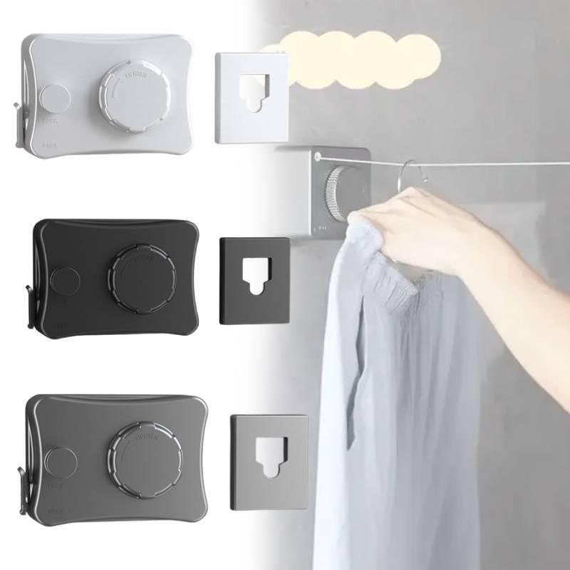 Modern Indoor Retractable Clothes Line With Stainless Steel Wire For Balcony And Bathroom Use