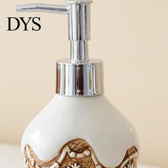 Decorative Ceramic Bottle Christmas Soap Dispenser, Gingerbread Man House Bear Liquid Hand Dispenser Container, Refillable Shower Gel Lotion