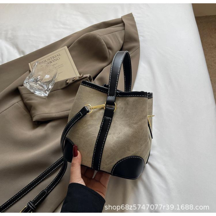 Vintage Handbag Bag Women's 2025 New High-end Niche Design Fashionable and Versatile One-shoulder Crossbody Bucket Bag