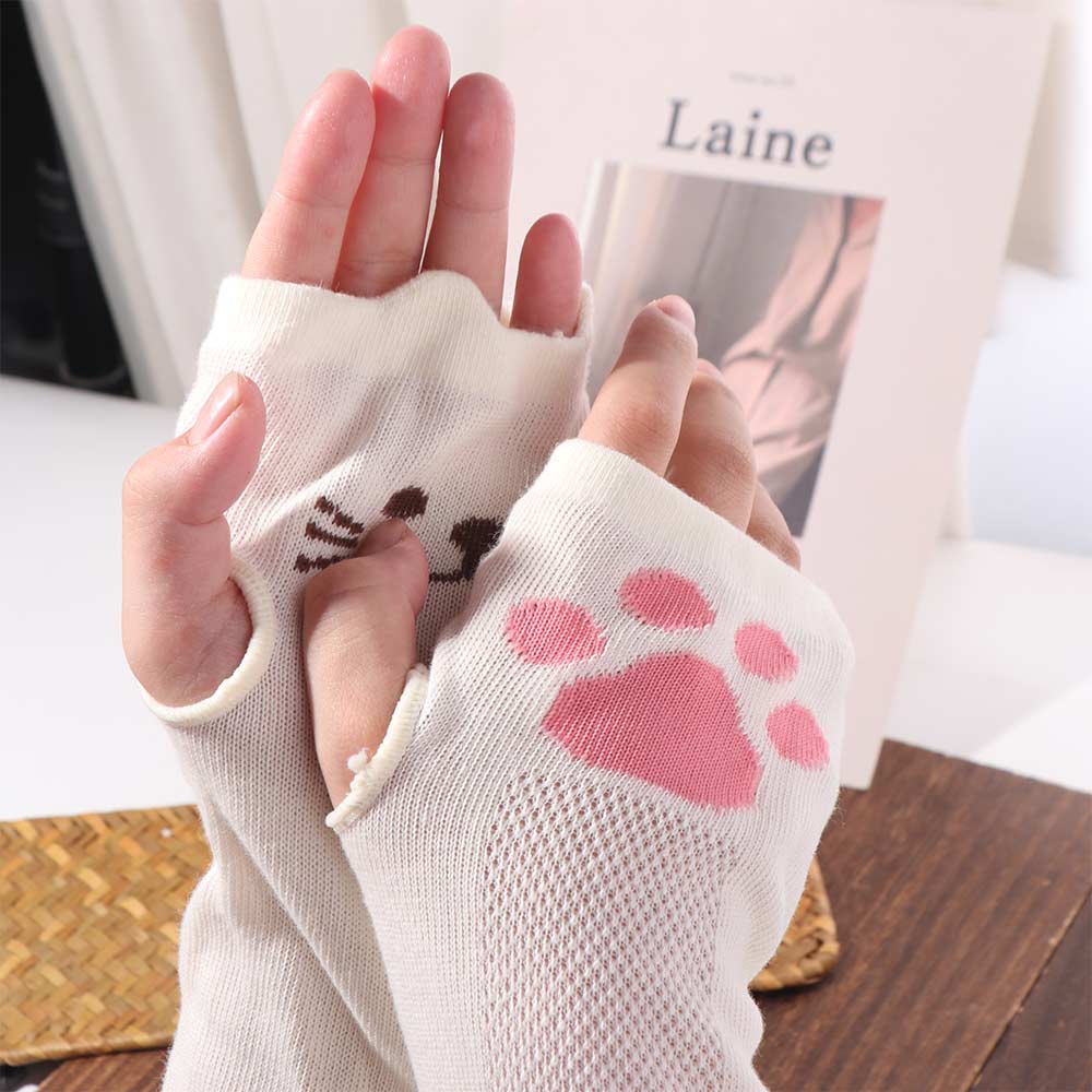 UV Protection Kitty Paw Arm Sleeves Breathable Cat Oversleeve Kawaii Cat Claw Arm Cover  Lolita