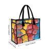 Color Crack Print Tote Bag Large Capacity Daily Casual Women Shoulder Handbag