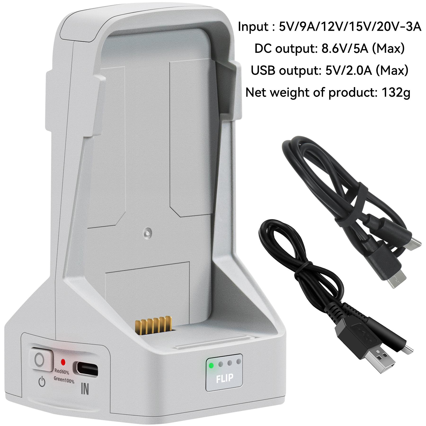 Battery Charger For DJI Flip Two-way Charging Hub Vertical Butler Power Bank Charging Station Kit For DJI Flip Drone Accessories Flip charger