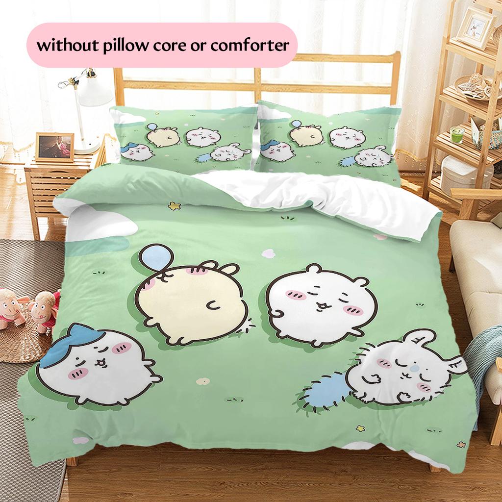 Usagi Pattern Bedding Quilt Set  Home Decoration  Gift (1 * duvet cover + 2 * pillowcase  without core)