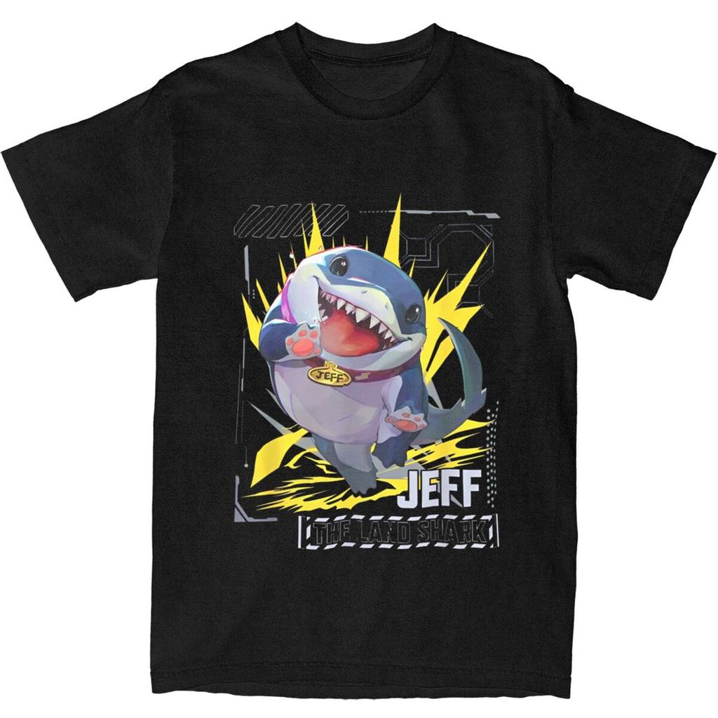 Men Women Jeff The Land Shark T Shirt 100% Cotton Printed T-Shirt Clothing Outfits