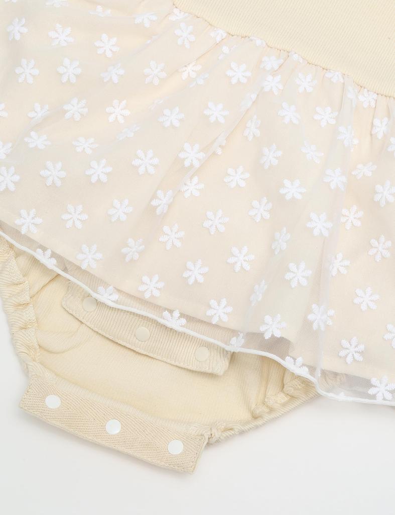Floral Tulle Skirt Romper OW 70 Baby [Kids Zoo] Rompers/Coveralls