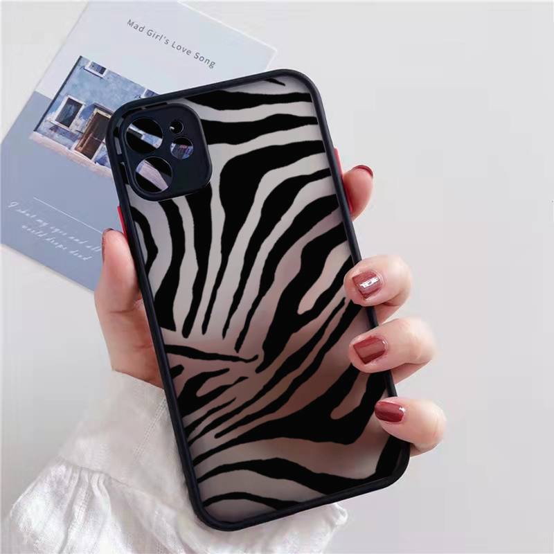 Iphone 11 Leopard Case Zebra Cow Stripe Pattern Print Transparent Phone Cases For Iphone 11 13 12 7 8 Plus Mini X Xs Xr Pro Max