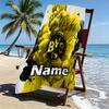 Custom Name Personalized Borussia Dortmund Print Beach Towel, for Trip Camping Beach Party Home Decor, Birthday Gift for Family & Friends