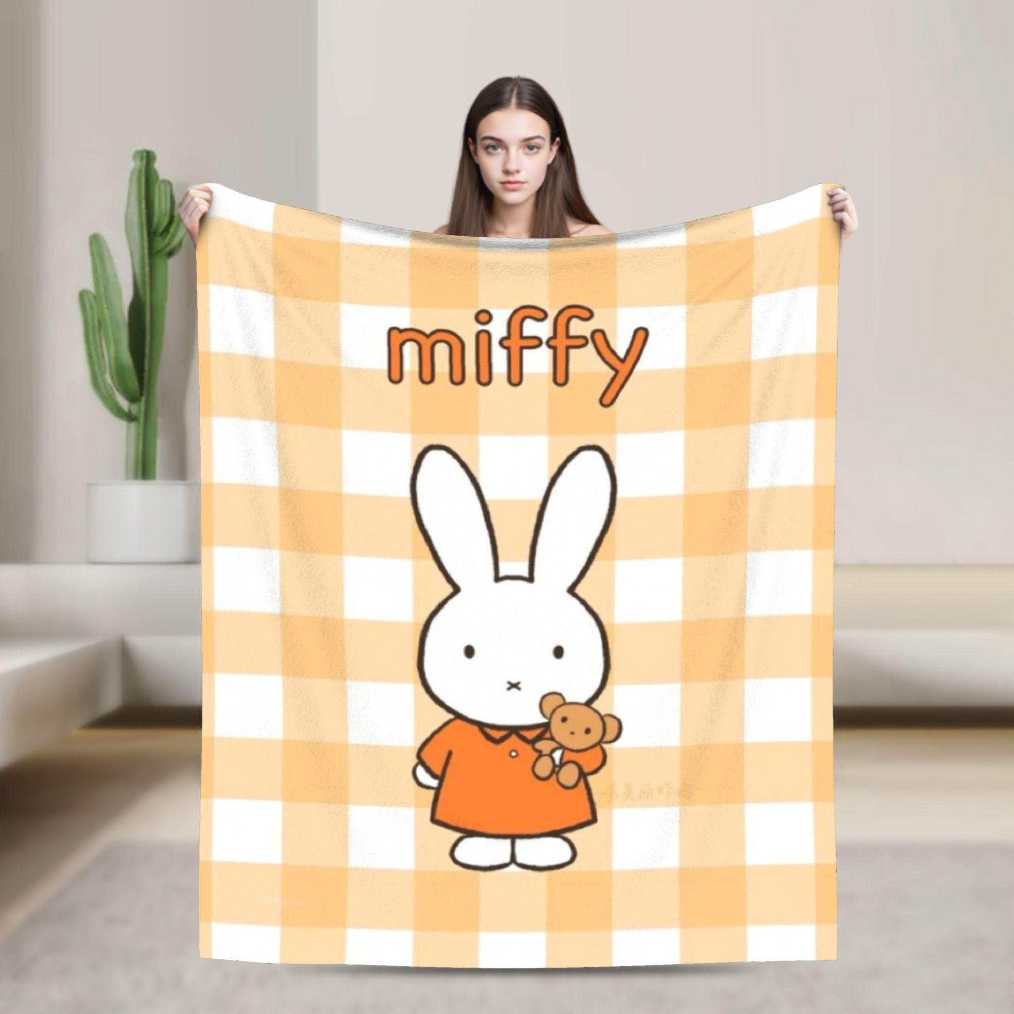 

M-Miffys Cute Rabbit Blanket Multiple Sizes Warm Cozy Fluffy Throw Blankets for Sofa Couch and Bed 30x40in