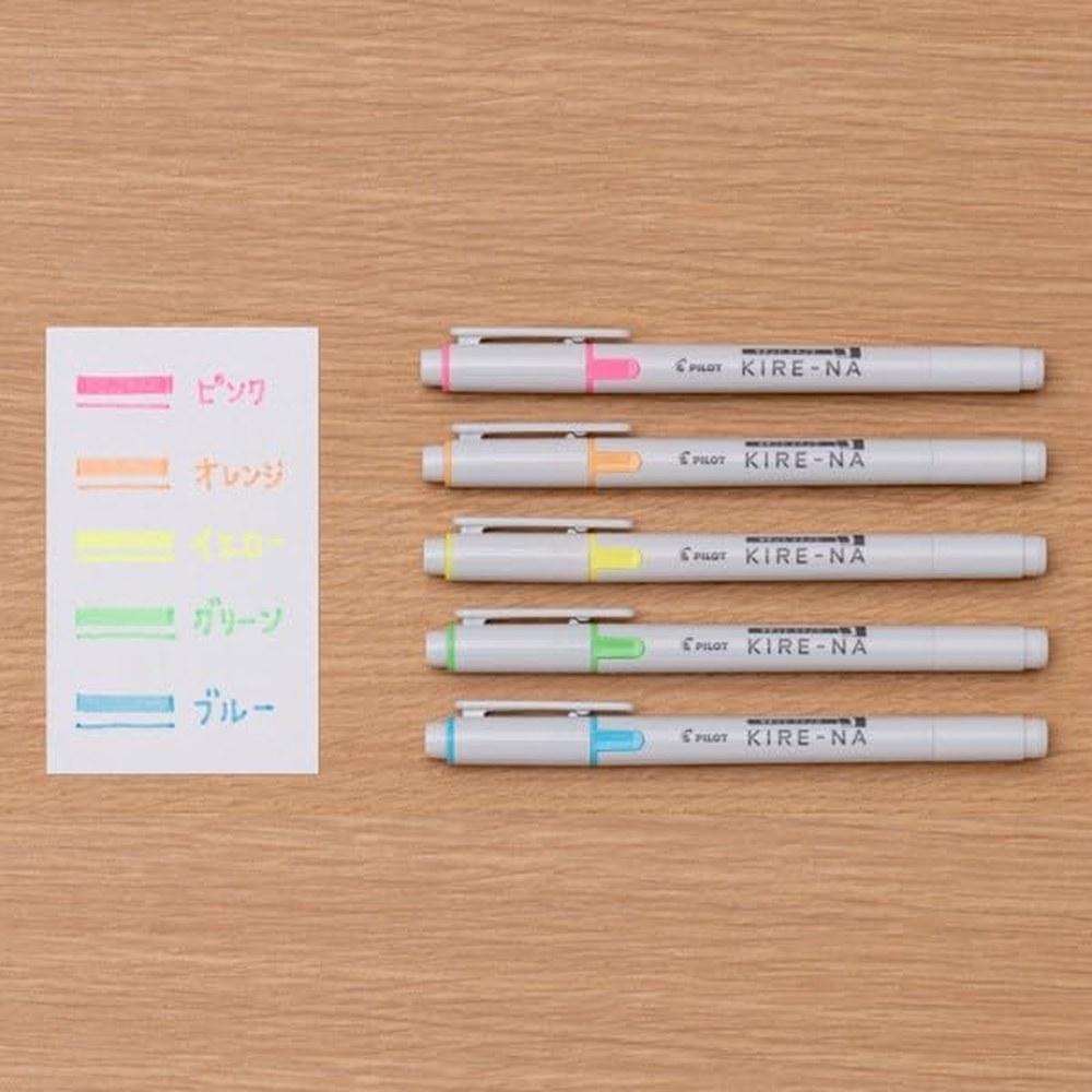 PILOT Kireina Highlighter Marker 5C 01 Basic 5-Piece Set