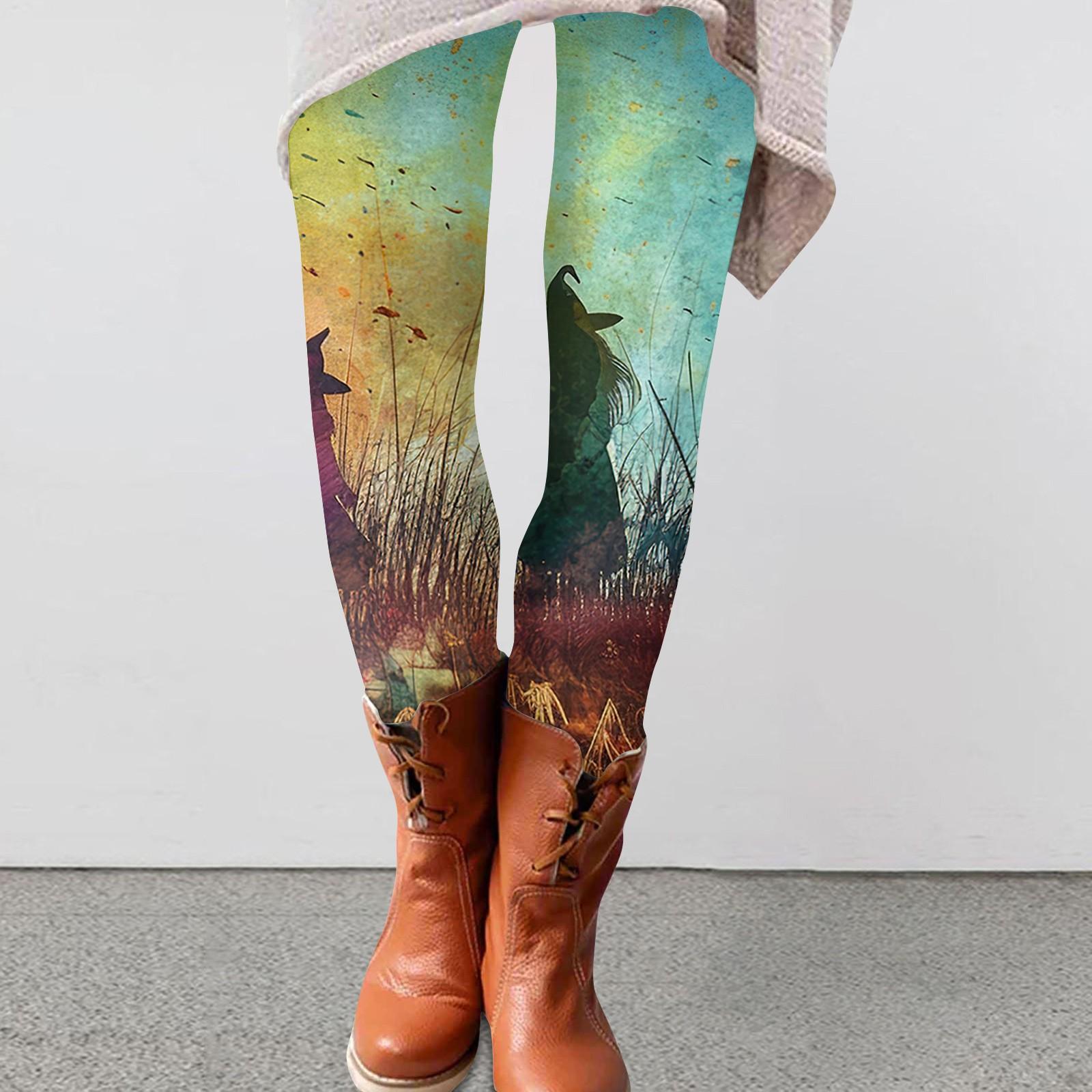 

Женские брюки с принтом, эластичные мягкие леггинсы, повседневные домашние пижамные брюки XL циан