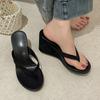 Fashion Fashion Women Flip Flops 2025 Summer Ladies Casual Wedge Heel Slippers Outdoor Beach Comfy Vacation Dress Platform Women Sandals