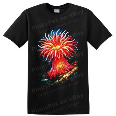 Sea Anemone T Shirt Colorful Underwater Coral Reef Ocean Life Art Tee Gift Diver