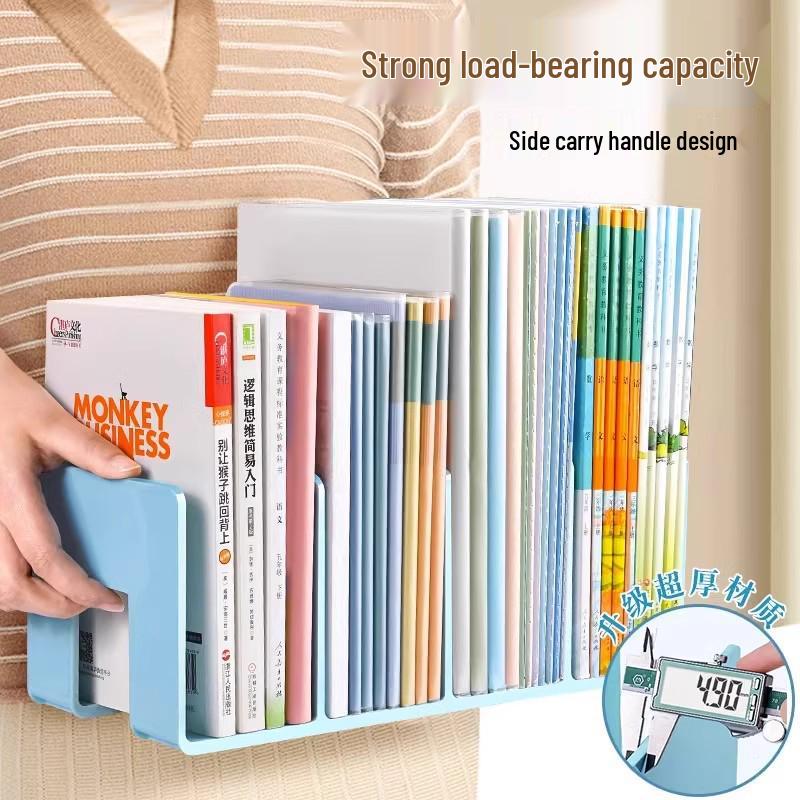 Four-Section Desktop Book Stand and Organizer