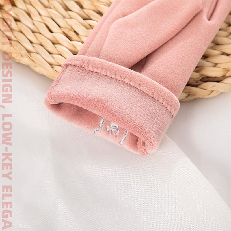 Hengyuanxiang Fleece-Lined Little Bear Warm Gloves