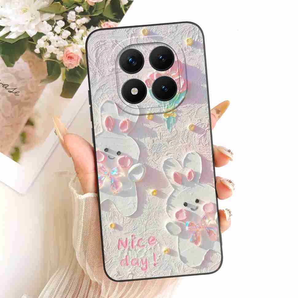 Cartoon Rabbit Case For Redmi Note 15 Pro Casing Cute Soft Phone Cover For Xiaomi Redmi Note15 Note 15 Pro 5G Capa Fundas